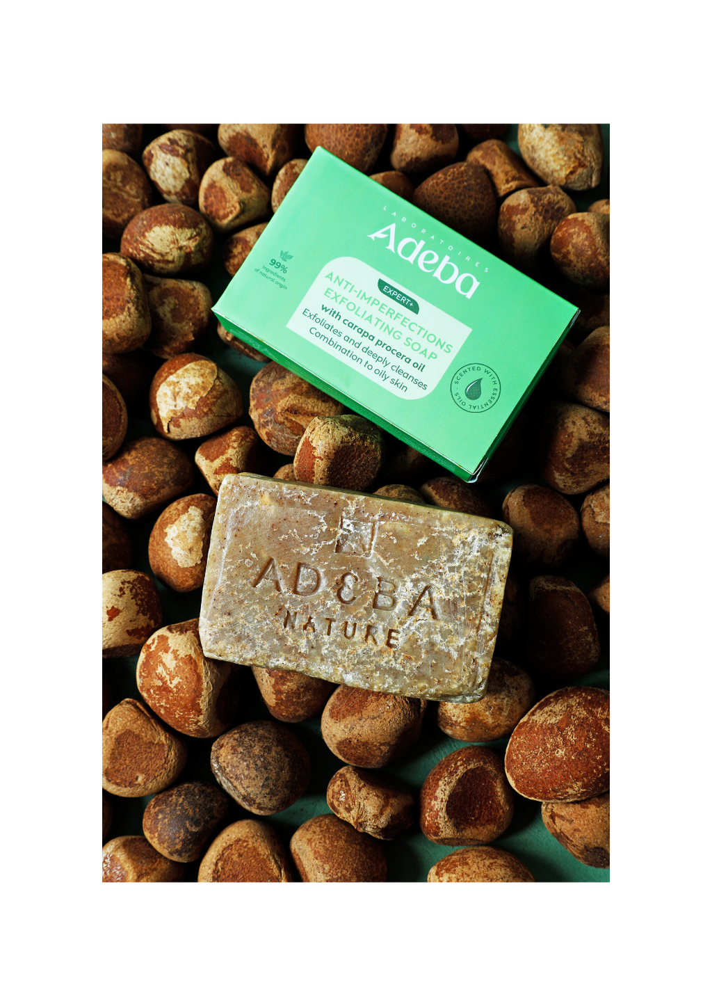 Carapa oil soap - Exfoliating soap for problem skin
