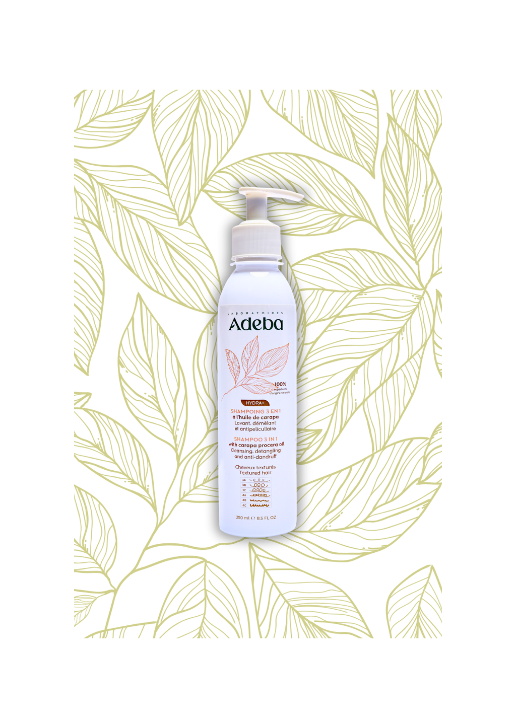 Adeba Black Soap shampoo - 3 in 1 conditioning shampoo