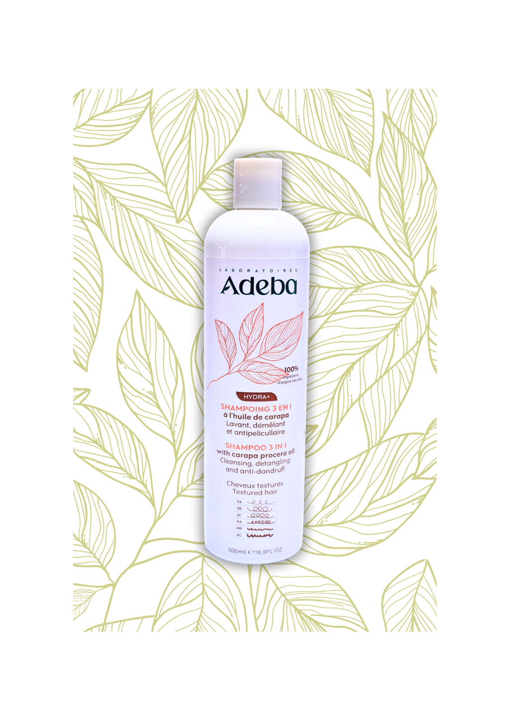 Adeba Black Soap shampoo - 3 in 1 conditioning shampoo